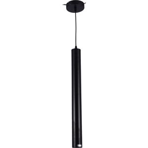 SensaHome MD71740D-1000 - Langwerpige LED Hanglamp Zwart - Industrieel Plafondlamp Buisvormig Design - Tube Lamp Metaal - 100x6cm - GU10 3W - Exclusief Lichtbron