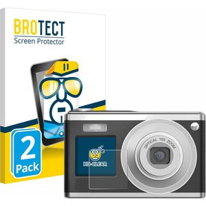 BROTECT Screenprotector voor Rollei Compactline 10X - Transparant - 2 Stuks