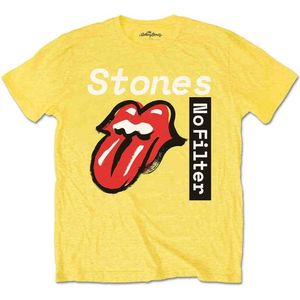 The Rolling Stones - No Filter Text Kinder T-shirt - Kids tm 4 jaar - Geel