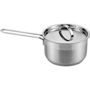 Steelpan RVS 16 cm 1,9 liter met deksel Banquet