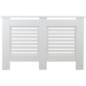 DD® Radiatorombouw - Radiatorbekleding - Verwarming Ombouw - Radiatorbehuizing - Breed - Omzetting voor Verwarming - 19x112x82cm - Wit