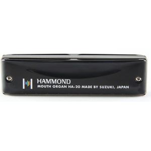 SUZUKI Hammond HA-20 in D Diatonisch - Diatonische mondharmonica - prachtige zwarte uitvoering