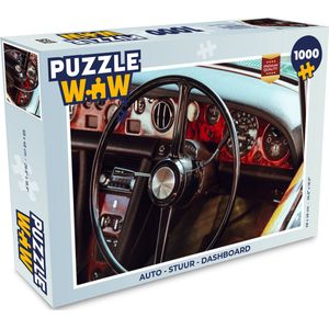 Puzzel Auto - Stuur - Dashboard - Legpuzzel - Puzzel 1000 stukjes volwassenen