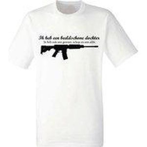 Beeldschone dochter wit t-shirt heren | grappig | vaderdag | cadeau | maat XL