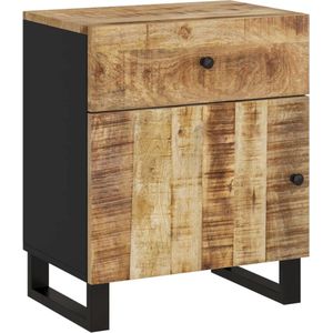 vidaXL - Nachtkastjes - 50x33x60 - cm - massief - mangohout - en - bewerkt - hout