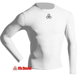 McDavid Bodyshirt 894YT hardloopshirt langarm wit Maat L