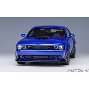 AUTOart 1/18 Dodge Challenger R/T Scat Pack Shaker Widebody, Indigo Blue (71772)