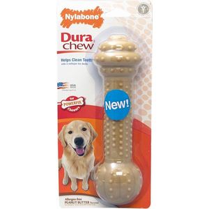 Nylabone Extreme kauwbot Barbell met pindakaassmaak - Large