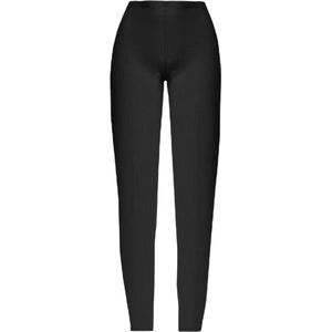 Legging - High Waist - Basic - Zwart - Rechte Pijp - Maat L (702-1)