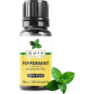 Pepermuntolie Olie 10ml | 100% Puur & Onbewerkt | Pepermunt Essentiële Olie voor Aromatherapie, Huid en Haar | Geurolie | Essential Peppermint Oil