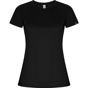 Zwart dames sportshirt korte mouwen 'Imola' merk Roly maat XL