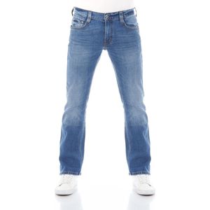 Mustang Heren Jeans Broeken Oregon Bootcut bootcut Fit Blauw 31W / 32L Volwassenen Denim Jeansbroek