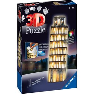 3D Puzzel Toren Van Pisa - Night Edition (216 stukjes)