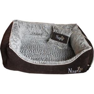 Nap'z divan hondenmand met kussen bruin 100x80x25 cm