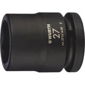 Wurth - 3/4 inch krachtdopsleutel, metrisch, zeskant, kort - Krachtdopbit 3/4 inch zeskant, metrisch, kort x 1 st Sleutelwijdte 27 mm