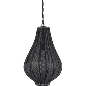 Light & Living Hanglamp Micha - 29cm - Mat Zwart