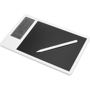 Elektronische Kalender voor Desktop LCD-handschriftbord met Stylus - Oplaadbaar Digitaal Display-notitieblok met Alarmfunctie.