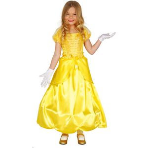 Fiestas Guirca - Kinderkostuum Sprookjes Prinses geel - 7-9 jaar