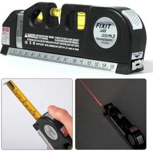 Laserwaterpas - 3 Verschillende Lasers - Inc. Rolmaat, Meetlint, Waterpassen - Kruislijnlaser - Klussen - Labirent®