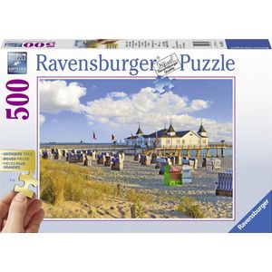 Op het strand in Ahlbeck (500 stukjes, landschappen) - Ravensburger Puzzel