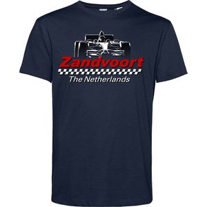 T-shirt Car Zandvoort The Netherlands | Formule 1 fan | Max Verstappen / Red Bull racing supporter | Navy | maat XL