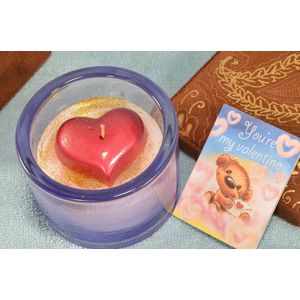 Heart in a Box"", de meest romantische kaars van Valentijnsdag 2024 - komt in gestoffeerde geschenkdoos Valentijnsdag special - gemaakt door Candles by MIlanne