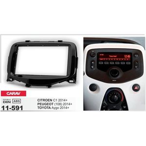 2-DIN PEUGEOT (108) 2014+ / CITROEN C1 2014+ / TOYOTA Aygo 2014+ inbouwpaneel Audiovolt 11-591