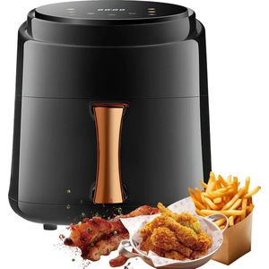 MensStore Digitale Airfryer - Hete Luchtfriteuse - Airfryer XXL - 8 Liter Inhoud - 6 Automatische Programma's - Digitaal Display -