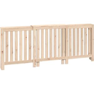 The Living Store Radiatorombouw 210x21x85 cm massief grenenhout - Radiatorombouw - Houten Radiatoromhulling - Radiatordecoratie - Radiatorplank - Grenenhout Meubilair