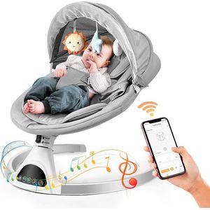 Lexium Elektrische wipstoel - Baby swing elektrisch - Elektrische schommelstoel - Elektrische schommelstoel baby