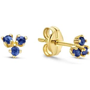 Jackie Triangle Sapphire Studs 585