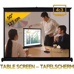Tafelscherm 50"" - 127cm (diagonaal) - 4:3 - beamer/projectie scherm