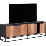DTP Home TV wall element dresser Cosmo, 4 doors,56x180x40 cm, recycled teakwood
