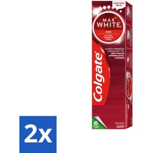 Colgate - Max White One - Tandpasta - 75 ml - Voordeelverpakking - 2 stuks