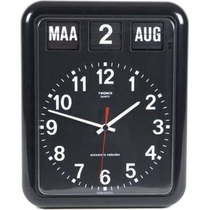 Twemco BQ12 - Klok - Rechthoekig - Kunststof - 30x38 cm - Black