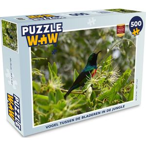 Puzzel Vogel tussen de bladeren in de jungle - Legpuzzel - Puzzel 500 stukjes