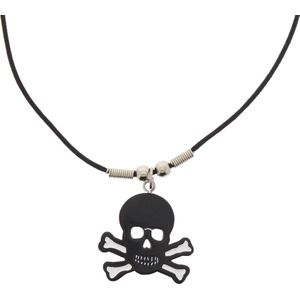 Zac's Alter Ego Ketting Skull & Bones Zwart