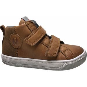 Naturino 2 velcro's cirkel lederen hoge sneakers Play Cognac mt 25