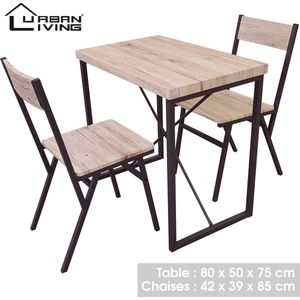 Urban Living - Eetkamertafel met 2 stoelen