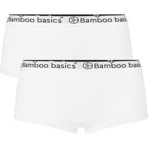 Comfortabel & Zijdezacht Bamboo Basics Iris - Bamboe Hipsters (Multipack 2 stuks) Dames - Onderbroek - Ondergoed - Wit - L