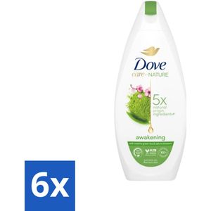 Dove - Douchegel - Awakening - Matcha & Groene thee - Verfrissend - 225 ml - Voordeelverpakking - 6 stuks