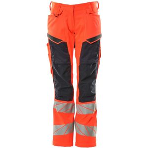 Mascot Accelerate Safe Broek met kniezakken 19578-236 - hi-vis rood/donkermarine