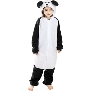 FUNIDELIA Panda Onesie voor kinderen- Panda Kostuum - Maat: 122 - 134 cm