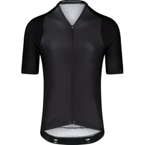 BIORACER Wielershirt Heren korte mouw - Model Icon Coldblack - extra UV-bescherming - Zwart - XXXL - Ideaal voor de brandende zon te trotseren