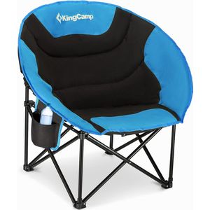 Extra grote campingstoel, outdoor, draagbare emmerstoel, heavy duty, extra groot, klapstoel voor volwassenen, ondersteunt 136 kg, met koeltas voor sport, festival, gazon