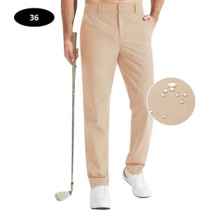 Bovista Golfbroek Heren - Golfkleding - Golfen - Golf Accessoires - Nette Pantalon - Beige XL - Maat 52