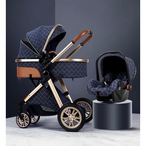 Complete 3-in-1 Kinderwagen: Autostoel en Buggy Inbegrepen voor Ultiem Gemak