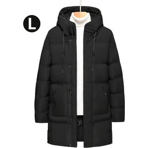 Nivard Winterjas - Heren - Parka Heren - Jas - Winter - Volwassen - Zwart - Maat L