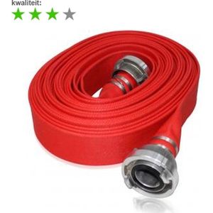 Brandweerslang - 30 meter - Standaard - Compleet - 75mm / 3 - 2x Storz Koppeling - Nok 81