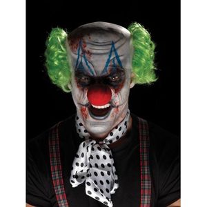 Halloween Horrorclown schmink set met masker en pruik